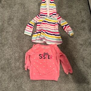 Carters 18 month baby girl sweatshirts